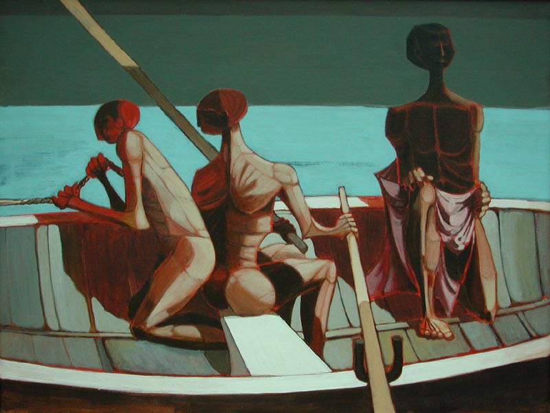 Adrift and Alone, 1965, acrylic on canvas